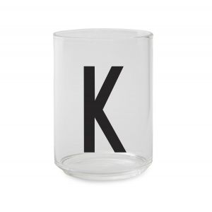 Image de Design Letters Verre Arne Jacobsen / Verre borosilicaté - Lettre K transparent en verre