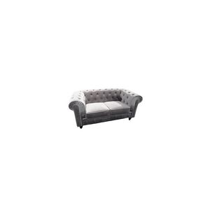 Image de Canap&eacute; Chesterfield 2 places en velours