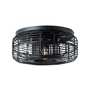 Brilliant AG Crosstown plafonnier 45cm bois foncé - noir lumières d'intérieur, plafonniers, décoratifs - 1x A60, E27, 40W, convient