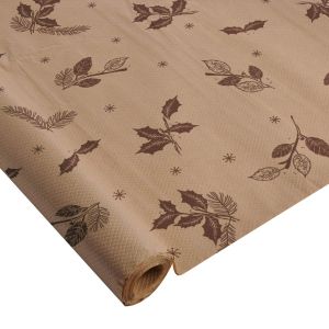Nappe en papier kraft decor naturel