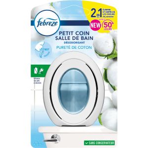 Febreze Désodorisant Petit Coin Salle de Bain Pureté de Coton