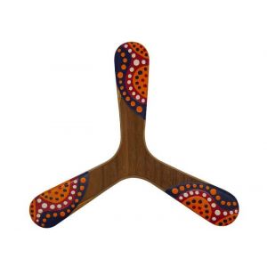 Boomerang peint à la main Warukay Ambidextre