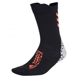 Adidas Des Chaussettes Terrex Trail Crew EU 46-48 Black / Turbo / Turbo