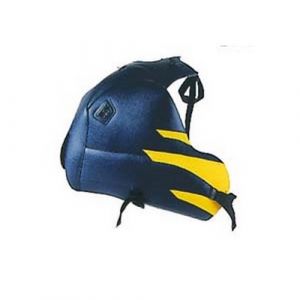 Bagster Tapis de réservoir bleu canard/pointe jaune (1227E) Suzuki DR800 S