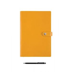 Oberthur Lot Agenda Civil 2023 Vertical Lady Kent 25 S Jaune Safran 1 Semaine sur 2 pages + 1 Stylo Stylus Touch Blumie