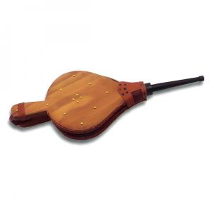 Visiodirect Soufflet de Cheminée, Souffleur d'Air en Bois coloris effet bois - Hauteur 45,4 x Longueur 18,3 cm