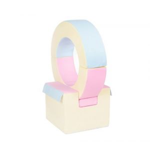 Ensemble de cerceaux 3 blocs rose bleu jaune pastel