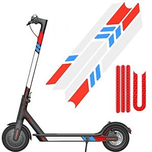 Autocollant pour trottinette - Compatible avec Xiaomi M365 - Réfléchissant / Autocollant de Sécurité - Auto-adhésif
