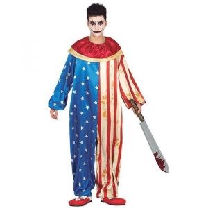 Fiesta guirca D&eacute;guisement clown am&eacute;ricain adolescent - 14/16 ans - rouge 77582