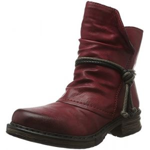 Image de Rieker Z9961, Bottes Femme, Rouge (Wine/Fumo), 38 EU