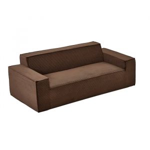 Canap&eacute; Moderne 2110 mm-Duoku-Sofa Confortable en Velours C&ocirc;tel&eacute; avec Assises Profondes-pour Salon, Chambre
