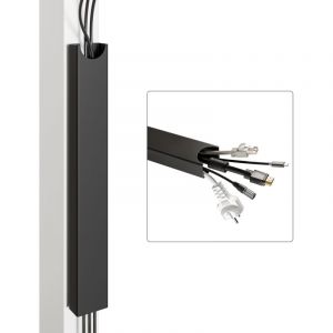 Magn&eacute;tique plateau de gestion des c&acirc;bles sous le bureau Noir