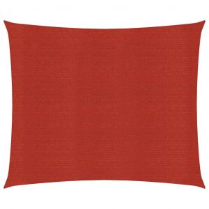 VidaXL Voile d'ombrage 160 g/m² Rouge 3,6x3,6 m PEHD