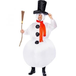 Déguisement bonhomme de neige gonflable femme et homme - Funidelia - accessoires Halloween carnaval Noel