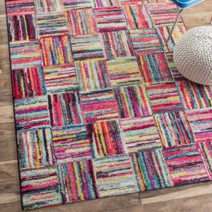 Image de Tapis Boutik Brik Multicolore 60 x 120 cm