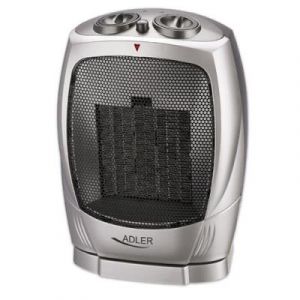 Adler Chauffage Céramique Portable PTC, 2 Niveaux de Puissance, Thermostat,Froid/Chaud 1500W AD 7703