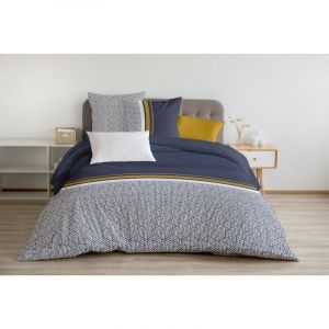 LE TILT Parure de couette 100% coton Bleu 240x260 cm