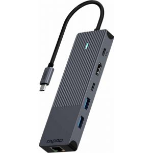 Rapoo Adaptateur USB-C Multiport 6-en-1 gris