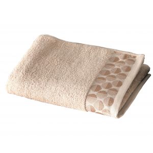 Drap de bain beige 70x140 en coton