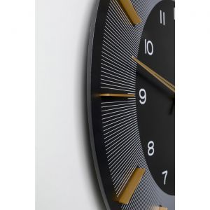 Kare Design Horloge murale Lio 60cm noire