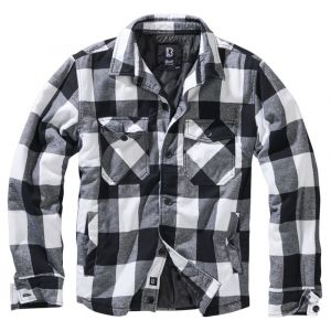 Brandit Veste Lumberjack S White / Black