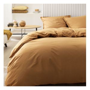 Essix Housse de couette en coton ambre 240x220 Made in France
