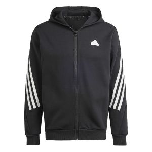 Adidas Veste à capuche entièrement zippée 3 bandes Future Icons, pointure Small - Taille Small