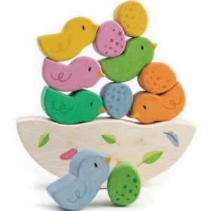 Tender Toys balancing Baby birds wood junior 12-piece