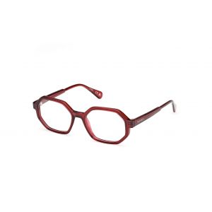 MAX&Co Femme MO5174 069 Montures optiques Inject&eacute; Bordeaux G&eacute;om&eacute;trique Normale