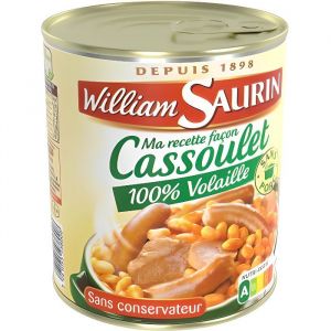 William Saurin Cassoulet 100% volaille - 840g