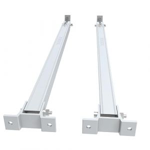 NuaSol Kit de montage pour centrale électrique de balcon | 4 supports de panneau solaire | 30°-60° | support de panneau solaire