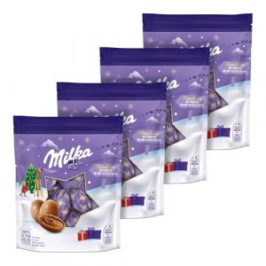 Milka Chocolat Noel Bonbons de Noël Lait 86g - Lot de 4