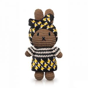 Image de AC-Déco Doudou Miffy afro - L 25 x l 10 x H 35 cm - Nina - Marron - Livraison gratuite