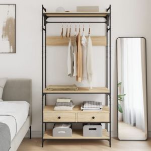 VidaXL Armoire À Tiroirs Chêne Sonoma 89x39x184,5 Cm Bois D'ingénierie