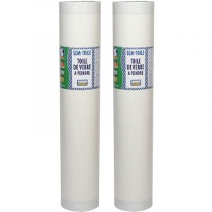 Semin - Toile de Verre Motif Chevron, rouleau 50 x 1 m, Lot de 2