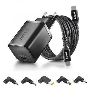 NGS Chargeur BUD65W-L GaN 65W USB-C c&acirc;ble 1,5 m adaptateurs Lenovo