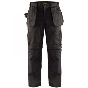 Blaklader Pantalon artisan bas amovibles Noir taille 46,