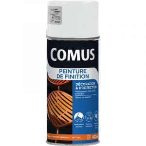 Comus Aérosol Peinture de finition brillant blanc 400ml