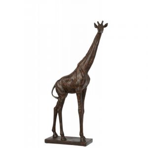 Jolipa Girafe en résine marron 33x15x73 cm - Marron