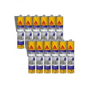 Sika Lot de 12 mastics colle flex PRO 11 FC Purform - Gris béton - 300ml - gris béton