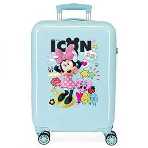 Image de Enjoy Minnie Icon Valise Trolley Cabine Bleu 37x55x20 cms Rigide ABS Serrure à combinaison 34L 2,6Kgs 4 roues doubles Bagage à main