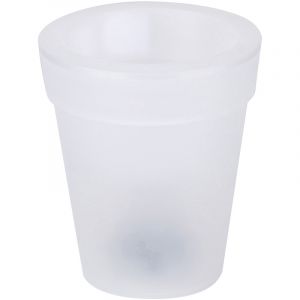 Sunnydays Cache pot LED Cam&eacute;lia - Diam. 17 - Blanc
