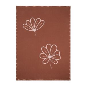 Nattou Couverture en tricot 75 x 100 cm - Rose/Rouille
