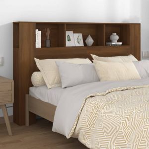 Image de VidaXL Armoire de tête de lit Chêne marron 160x18,5x104,5 cm