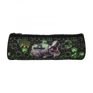Bagtrotter trousse scolaire ronde jurassic world vert