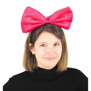 Ruedelafete Serre-t&ecirc;te noeud papillon g&eacute;ant rose