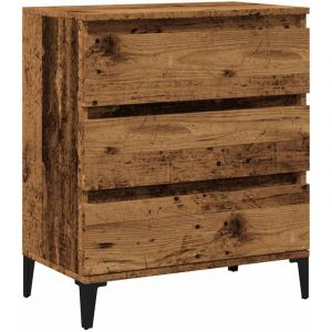 VidaXL Buffet vieux bois 60x35x70 cm bois d'ingénierie