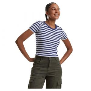 Urban classics T-shirt court rayé femme
