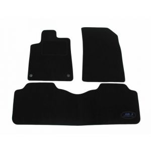 Tapis De Sol Noir Velours - J&J AUTOMOTIVE - Citro&euml;n C5 2001-2008 - Sur Mesure - Antid&eacute;rapant - Imperm&eacute;able