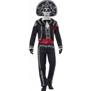 Image de Déguisement squelette mexicain homme Halloween